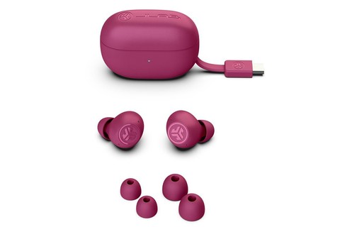 JLab Audio Go Pop wireless earbuds | ANC - Fuchsia