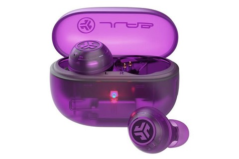 JLab Audio Go Pop wireless earbuds | ANC - Neon Purple