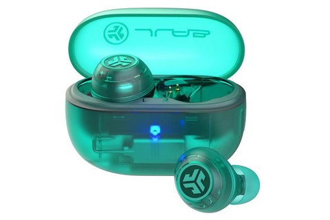 JLab Audio Go Pop wireless earbuds | ANC - Neon Teal