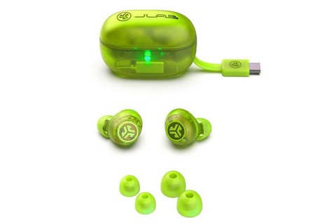 JLab Audio Go Pop wireless earbuds | ANC - Neon Green