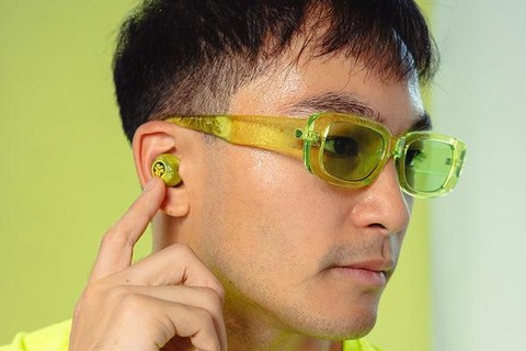 JLab Audio Go Pop wireless earbuds | ANC - Neon Green - Lifestyle