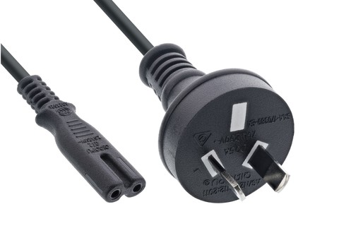 Power Cable AU | Black (AU 3-pin male – C7)