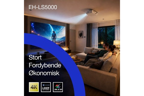 Epson EH-LS5000 projector (3LCD, UHD, 150W) - Lifestyle