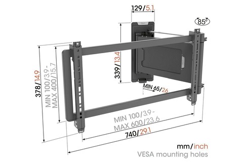 Vogels Signature TVMe 5675 Motorized wall mount (40–88)