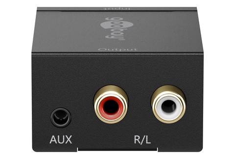 Digital to analog stereo audio converter - Front