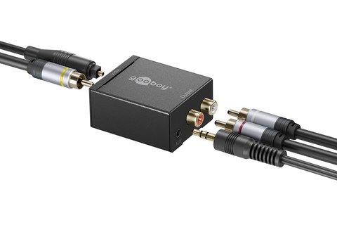 Digital to analog stereo audio converter - Connections