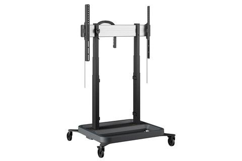 Rise 5205 Motorized floorstand movable monitor trolley (43-98, max. 120kg.) - Hero