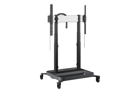 Rise 5208 Motorized floorstand movable monitor trolley (55-98, max. 120kg.) - Hero