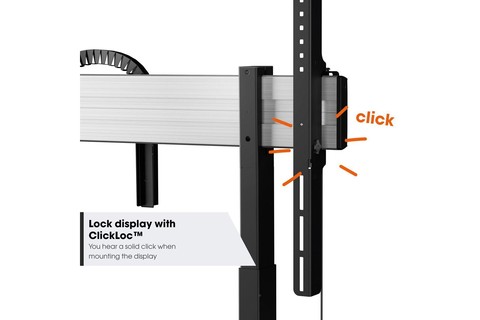 Vogels Rise 5308 Motorized floorstand movable monitor trolley (43-98, max. 120kg.) - Lifestyle