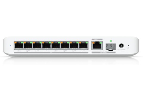 Ubiquiti Flex 8 port Gigabit network switch (2.5 GbE, PoE+) - Back