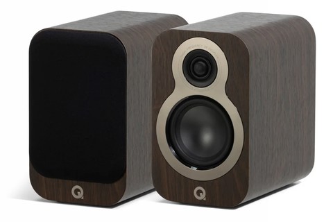 Q Acoustics 3010C Shelf Speaker Pair - Walnut