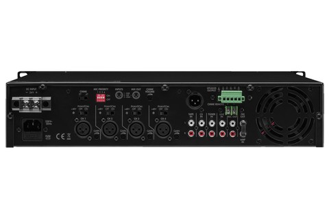 Monacor PA-924 Mixing Amplifier (1x 240W) - Back