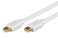 Mini Displayport kabel, hvid