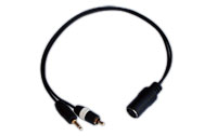 AV-advance Phono + Trigger to Powerlink, mono audio adaptor, left channel (Phono RCA male, MiniJack - 8 pin DIN female) | 0,35 meter