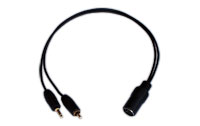 AV-advance Phono + Trigger til Powerlink, mono audio adapter, center/sub kanal (Phono RCA han, MiniJack - 8 pin DIN hun) | 0,35 meter