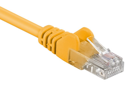 Yellow ethernet cable icon