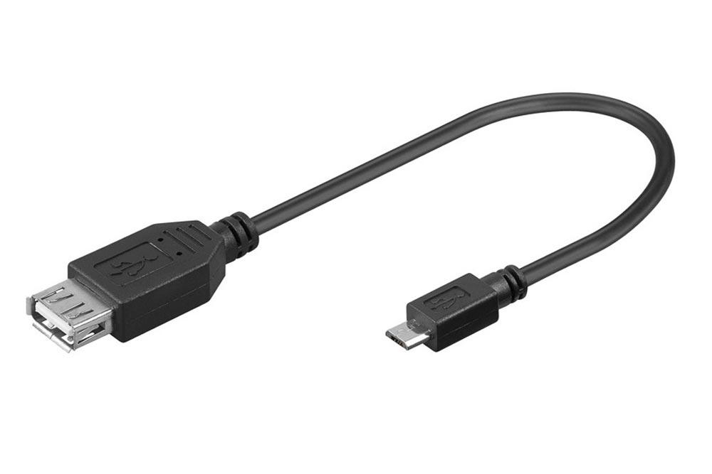 procent Bølle To grader Goobay USB 2.0 adapter kabel (USB A hun – micro B han)