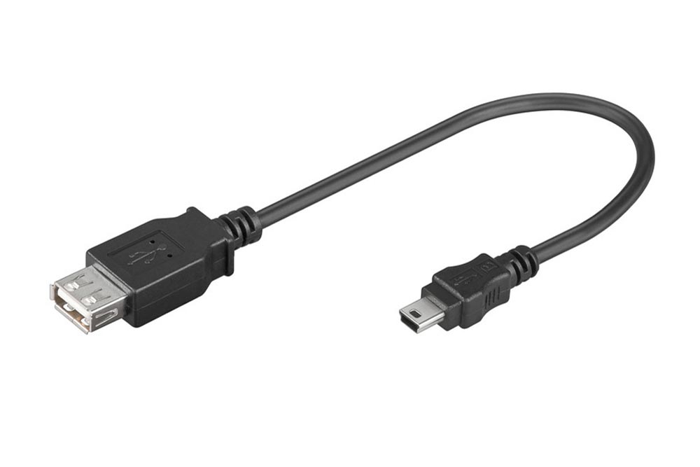 skulder ubehag ortodoks Goobay USB 2.0 adapter kabel (USB A hun – 5 pin mini B han)