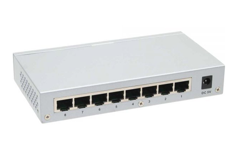 Gigabit Netværk Switch, 8 Port