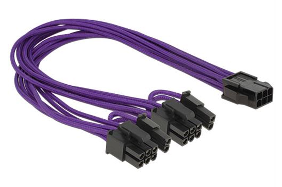 PCIe 6 pin to 8 pin Power Adapter Cable - Computer Power Cables - Internal, Cables