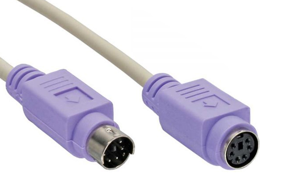 PS/2 PS2 Male to Female Extension Cable For Keyboard Mouse KVM 10 15 25 50 Ft 