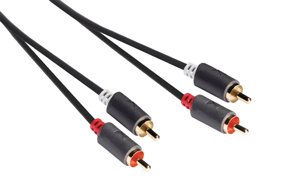 König Slimline Stereo Phono RCA cable