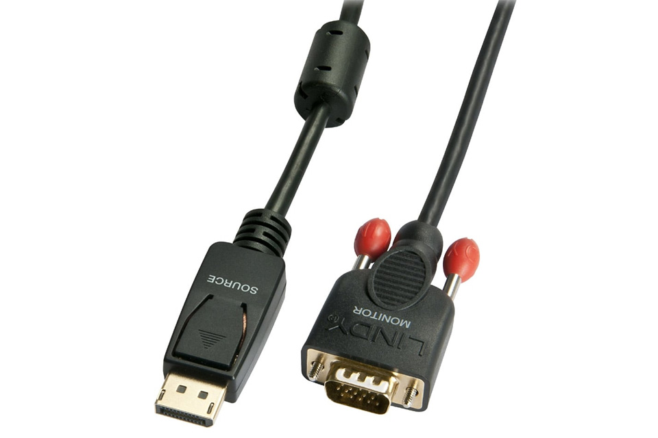 Kijkgat gemakkelijk helpen Lindy Black Displayport to VGA cable