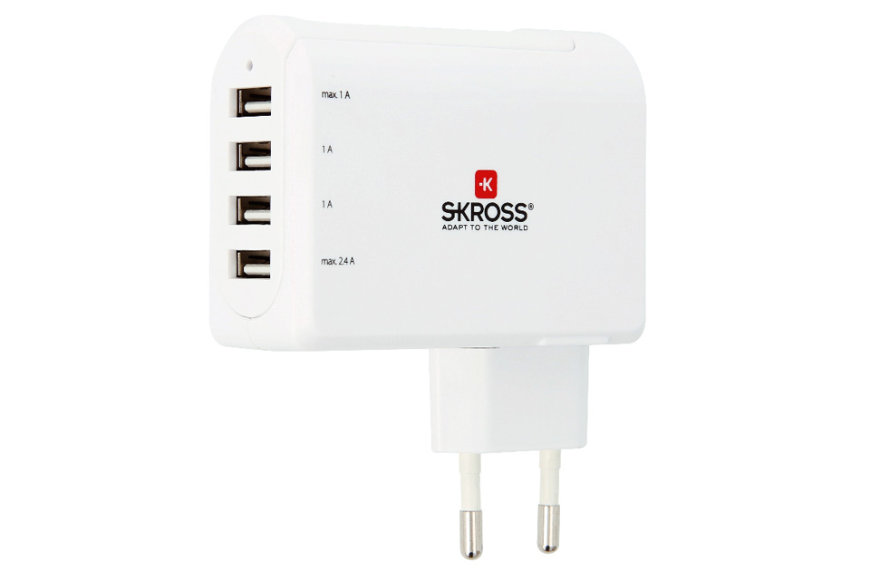 Flourish pas Robe Skross USB-A charger, 4 port (24W)