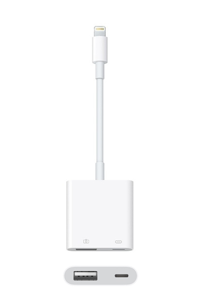 Apple Lightning to USB camera adapter