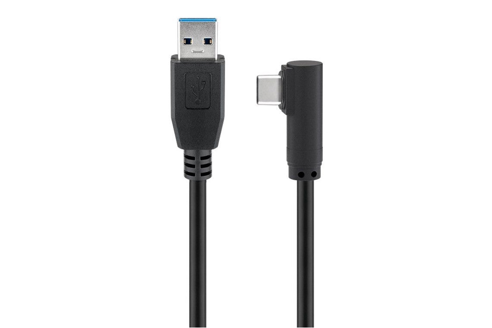 Goobay SuperSpeed vinklet USB-C kabel (USB USB A)