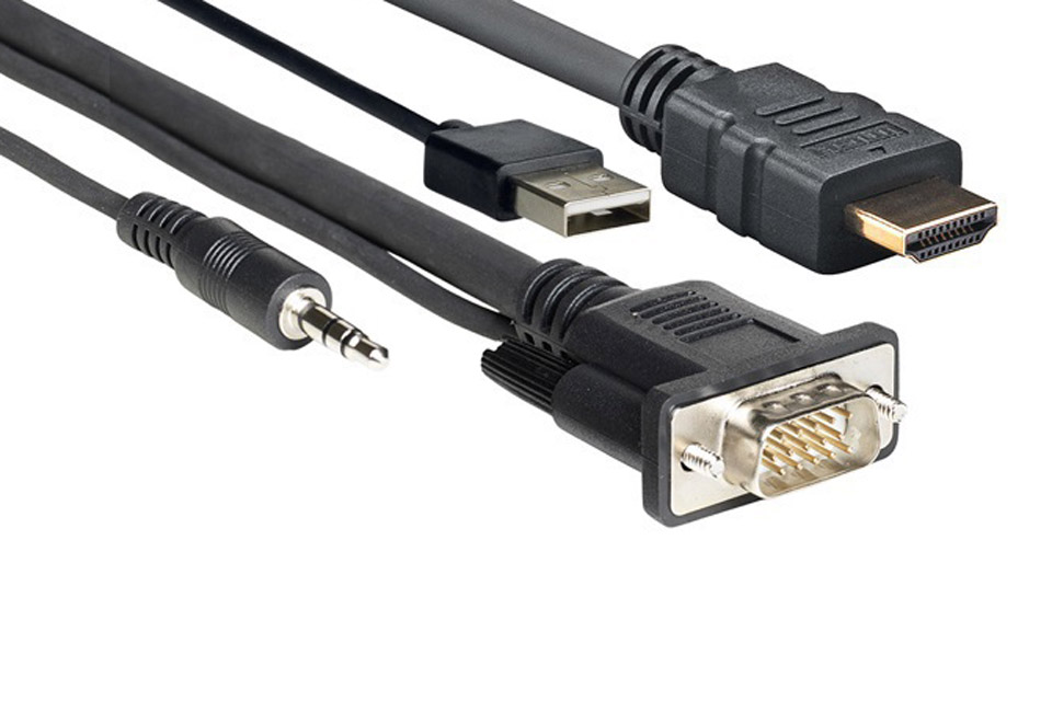 Vivolink Pro cable with VGA, USB, and