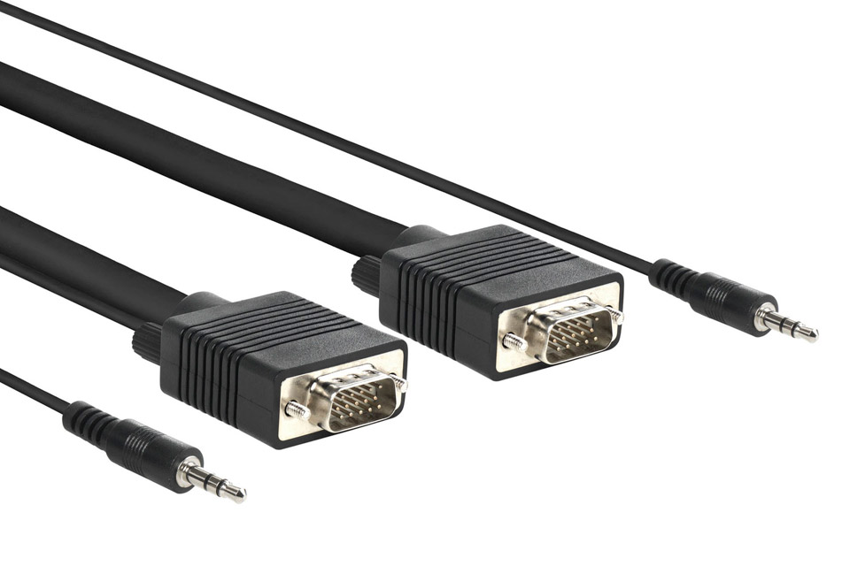 Vivolink VGA kabel med lyd(MiniJack)