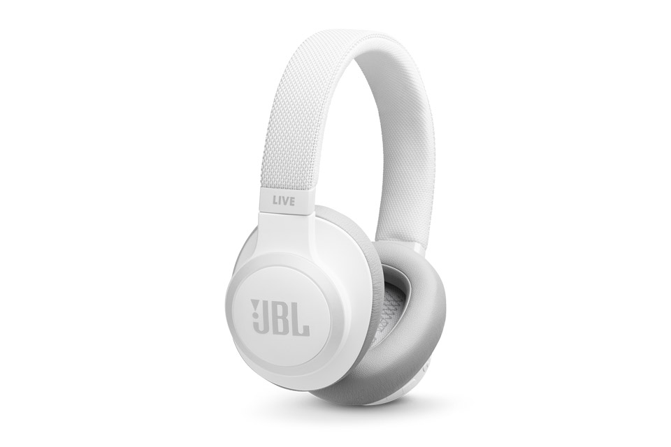 JBL Live 650BTNC hovedtelefoner, hvid