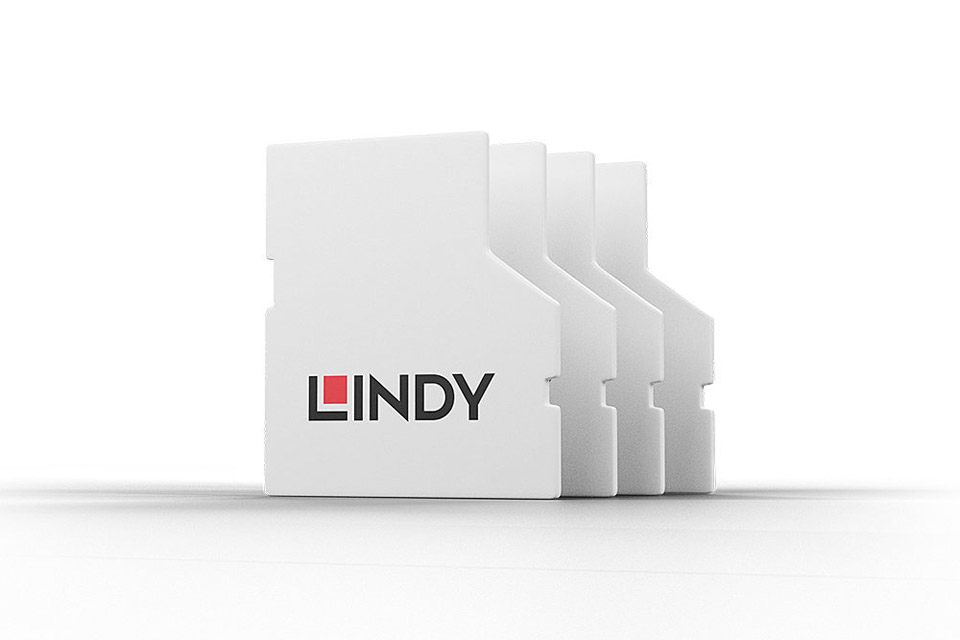 Lindy SD Port Blocker med nøgle - 4 pcs