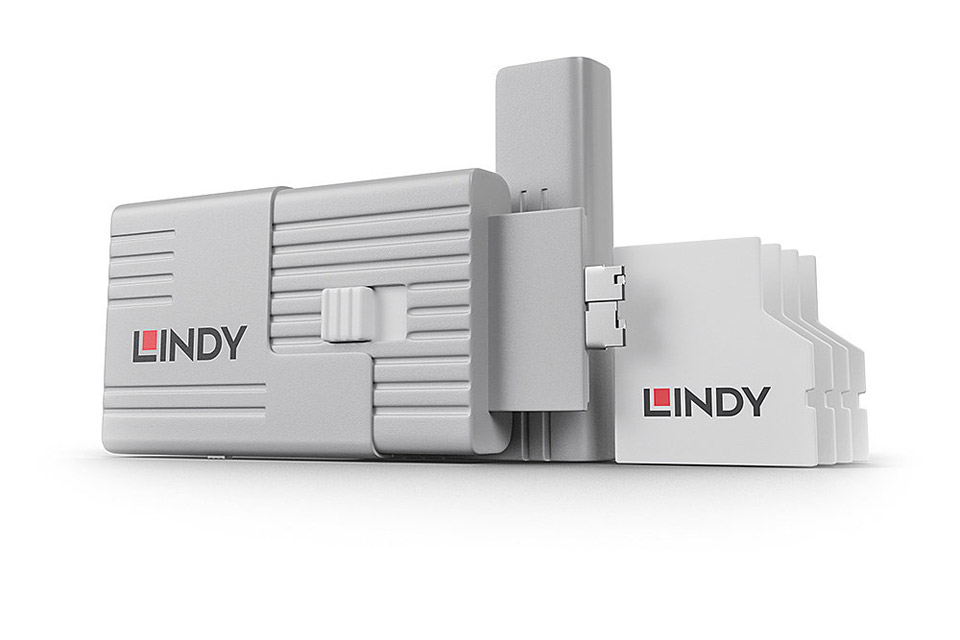 Lindy SD Port Blocker med nøgle