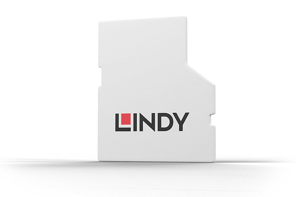 Lindy SD Port Blocker med nøgle - Pack of 10