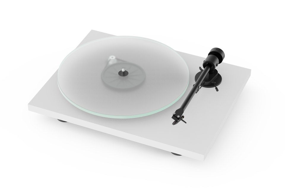 Pro-Ject T1 turntable, white satin