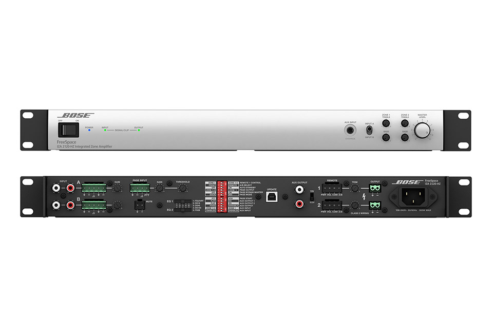 BOSE Pro IZA 2120-HZ 2-channel integrated amplifier (70/100V)