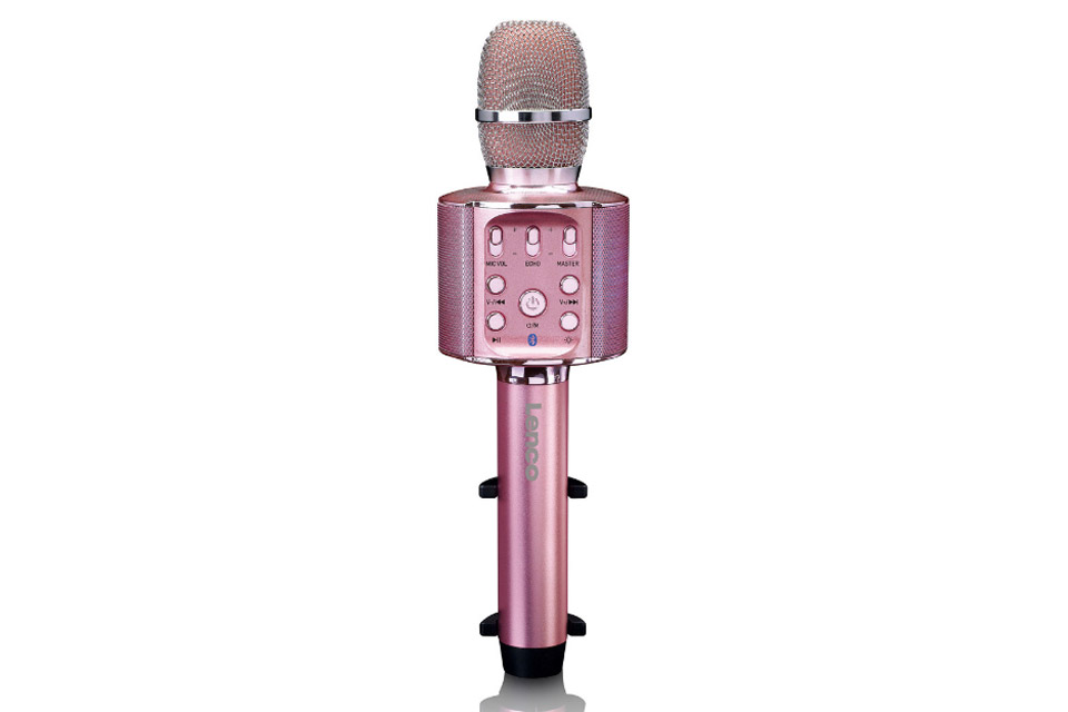 Lenco BMC-090 Karaoke microphone - Pink