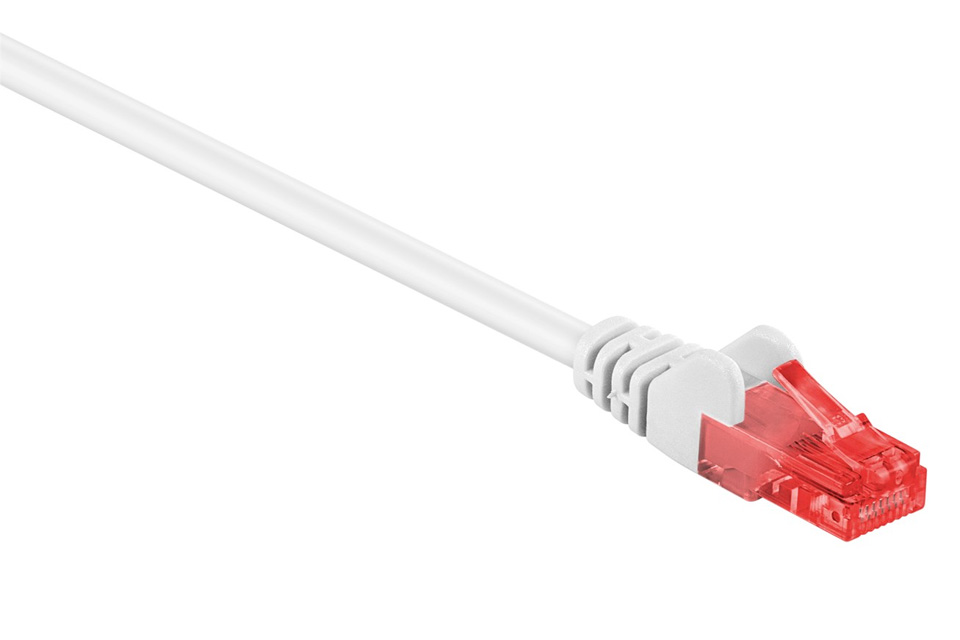 Gom Spijsverteringsorgaan schraper CAT 6 U-UTP network cable – White