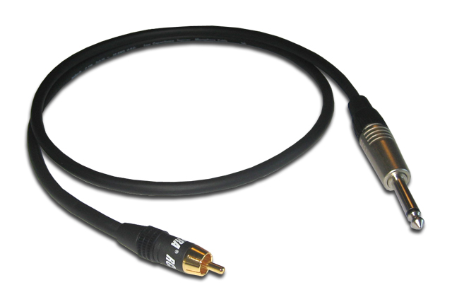 AV-advance 6.3 mm. Jack - Phono RCA mono audio cable