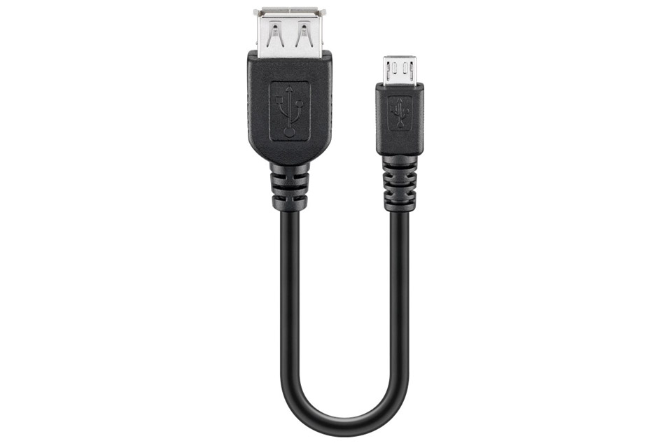 Goobay Micro USB OTG adapter cable (Type Micro - A)