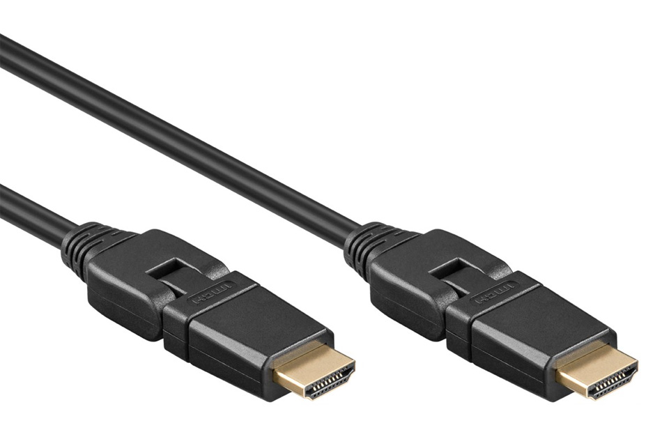 Roei uit Vrijgevigheid tent Goobay High-grade Flexible HDMI cable with multi-angle connectors