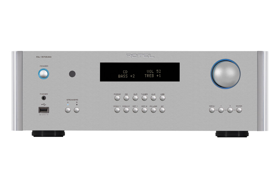 Rotel RA-1572 integrated amplifier, silver