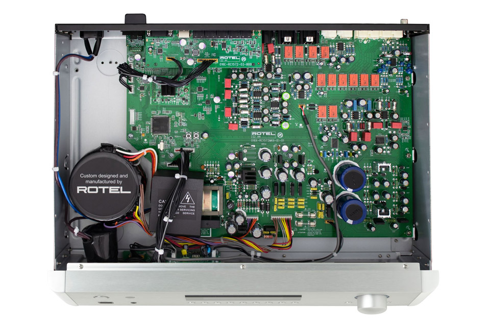 Rotel RC-1572MKII stereo preamplifier, inside