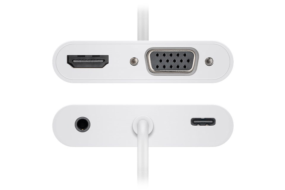 Goobay USB-C multiport adaptor (USB-C male to VGA, USB-C and HDMI female)