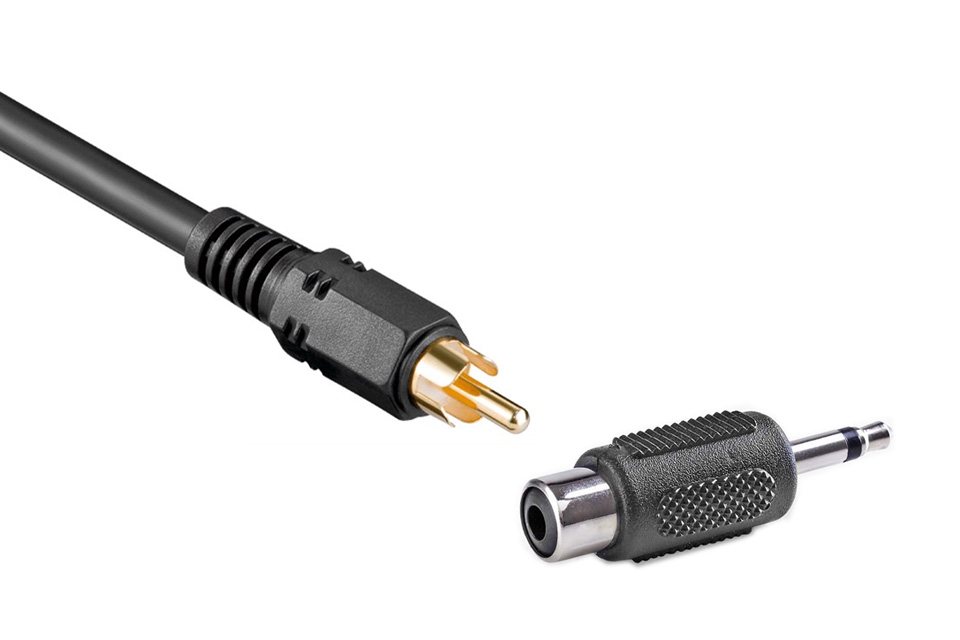 Universal Adular izquierda SPDIF coaxial digital audio cable (Phono RCA - 3.5 mm. Jack)