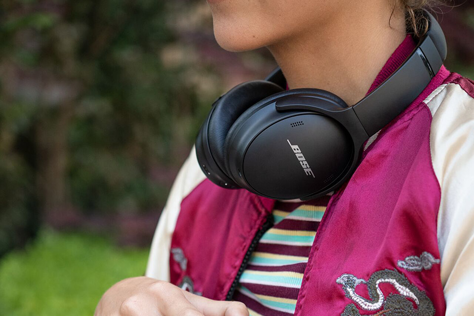 Bose Quiet Comfort 45 headphones, lifestyle