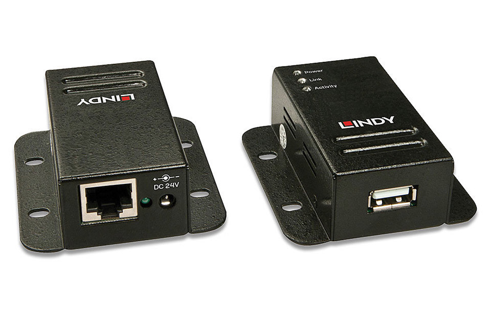 LINDY Adaptateur USB-A 2.0 Mâle vers Fast Ethernet RJ45 Femelle