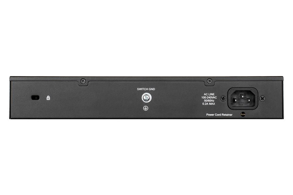 D-Link DGS-1100-24PV2 Network Gigabit Switch,  12 port + 12 PoE+ - Back
